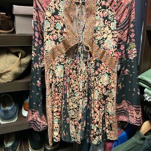 Free People multi-colored mini dress